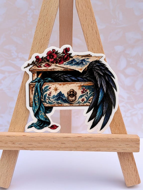 Feyres Night Court Painted Dresser, ACOTAR Inspired Sticker