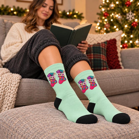 Spicy Reader Christmas Socks | 90s Inspo