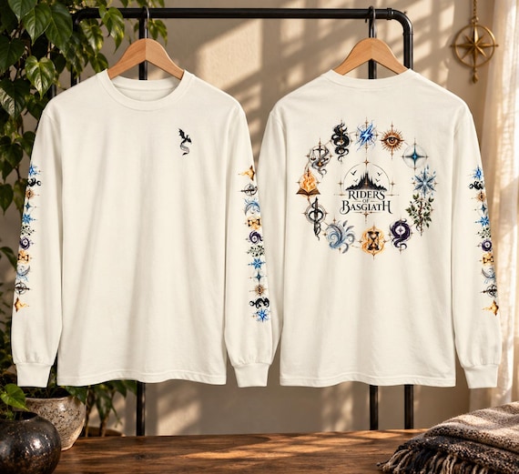 Threshing Day Rider Signet Long Sleeve Shirt, Basgiath Fantasy Book Gift
