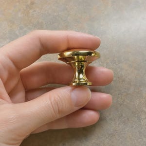 Antique Brass Drawer Knob for Cabinets, Dressers and Vanity Furniture