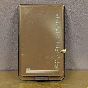 Vintage MCM Secretary Model &quot;G&quot; The BATES MFG Co. Phone Book