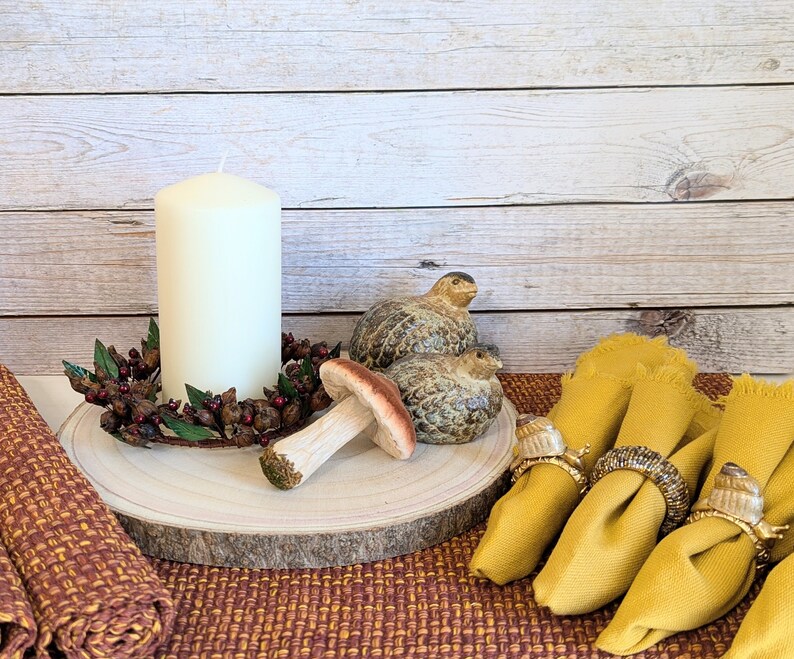 Decor Set//snail Fall Decor for Dining Table, Dining Setting