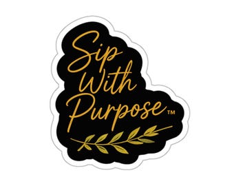 Samaritan Tea Heritage No. 01D - Sip With Purpose Die-Cut Sticker