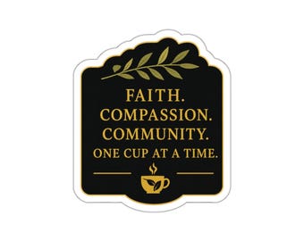 Samaritan Tea Heritage No. 01E - Core Values Die-Cut Sticker