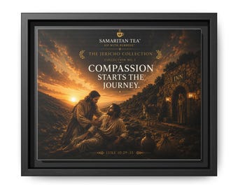 Jericho Collection No. 1 Framed Canvas — Compassion Starts the Journey