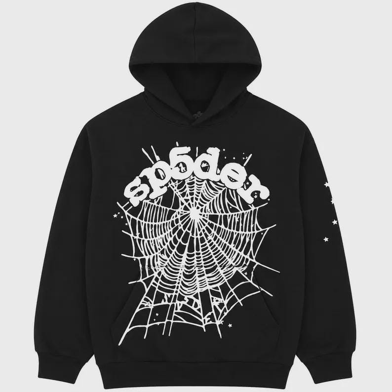 Sp5der hoodie black - Etsy 日本