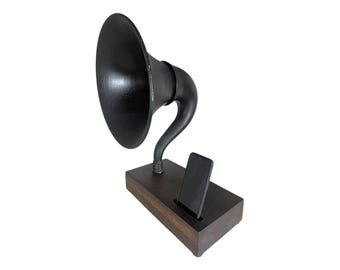 Antique Gramophone Phone Speaker, Acoustic Atwater Kent Phone Amplifier