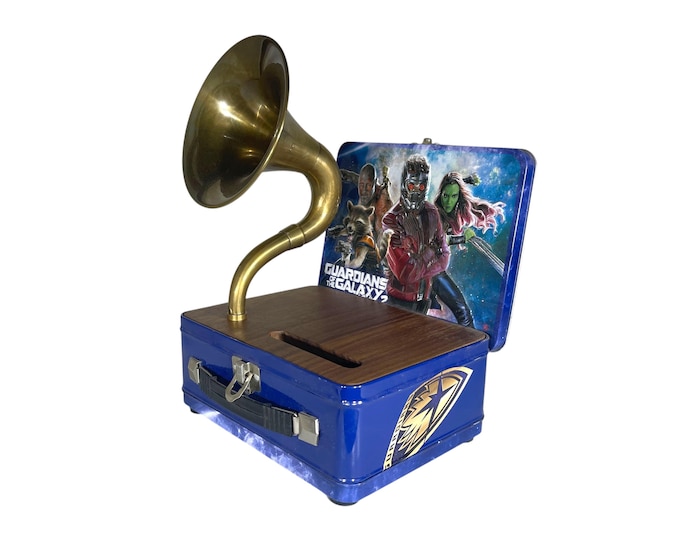 2019 Guardians of the Galaxy LunchBox Phone Amplifier, Acoustic iPhone Speaker, Lunch Box Speaker S5