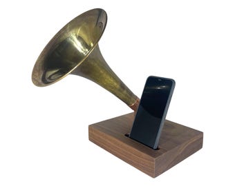 Trombone Phone Amplifier, Acoustic iPhone Speaker