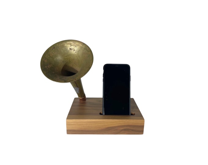 Trumpet Phone Amplifier, Acoustic iPhone Speaker