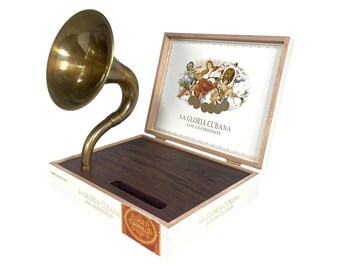 La Gloria Cubana Cigar Box Phone Amplifier, Acoustic iPhone Speaker S16