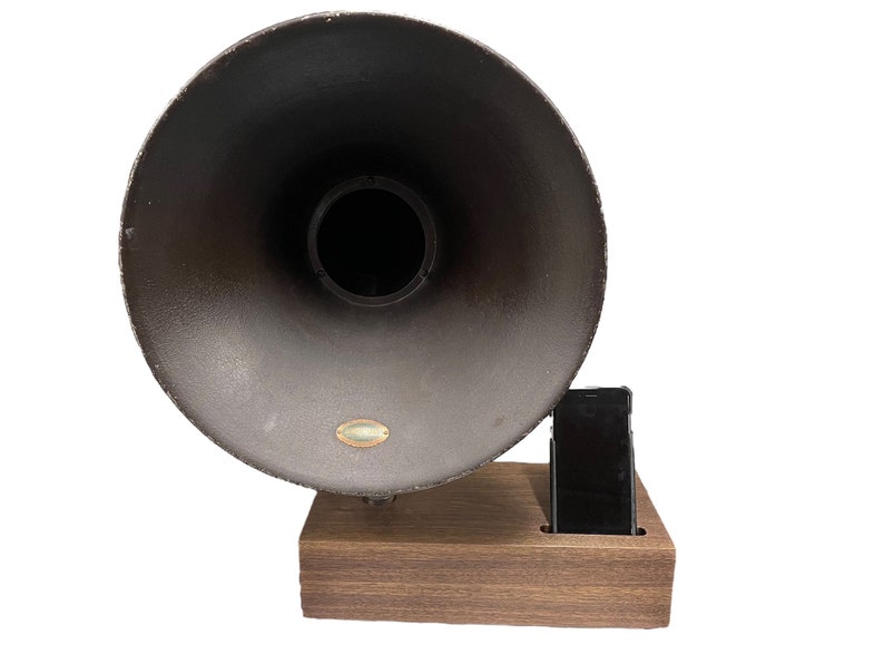 Acoustic Speaker, iPhone Speaker, Atwater Kent Speaker, Wireless Speaker, iPhone Amplifier, iPhone Amp, iPhone Stand, iPhone Dock, 03292401 image 2