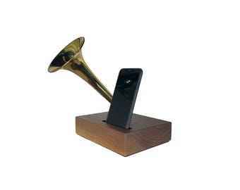 Trumpet Phone Amplifier, Acoustic iPhone Speaker
