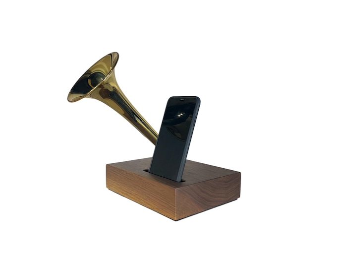 Trumpet Phone Amplifier, Acoustic iPhone Speaker