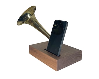 Trumpet Phone Amplifier, Acoustic iPhone Speaker