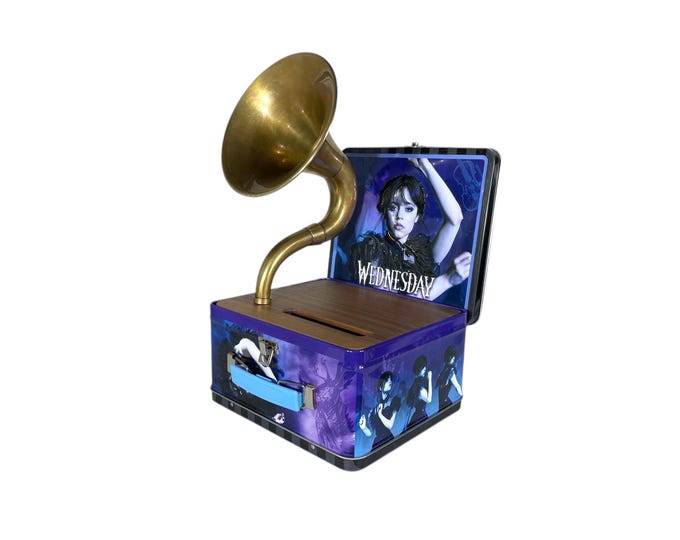 2022 Wednesday LunchBox Phone Amplifier, Acoustic iPhone Speaker, Lunch Box Speaker S15