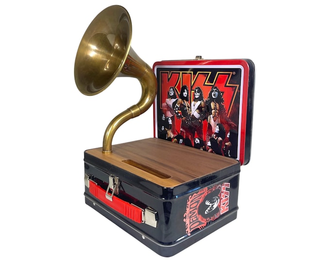 2021 KISS LunchBox Phone Amplifier, Acoustic iPhone Speaker, Lunch Box Speaker S21