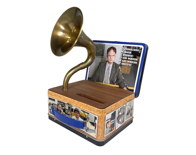2022 Dwight The Office LunchBox Phone Amplifier, Acoustic iPhone Speaker, Lunch Box Speaker S21