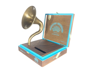 Amplificador de teléfono H. Upmann Cigar Box, altavoz acústico para iPhone, A.J. Fernandez Cigars S1