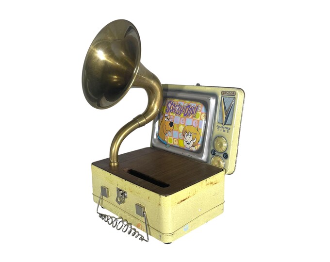 2000 Scooby-Doo LunchBox Phone Amplifier, Acoustic iPhone Speaker, Lunch Box Speaker S6