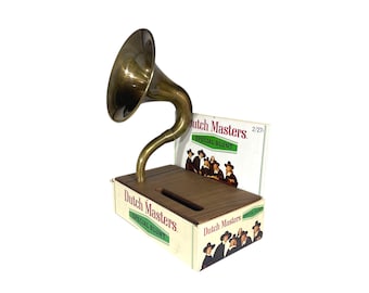 Dutch Masters Cigar Box Phone Amplifier, Acoustic iPhone Speaker S12