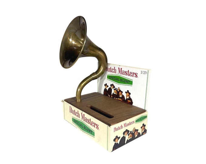 Dutch Masters Cigar Box Phone Amplifier, Acoustic iPhone Speaker S13