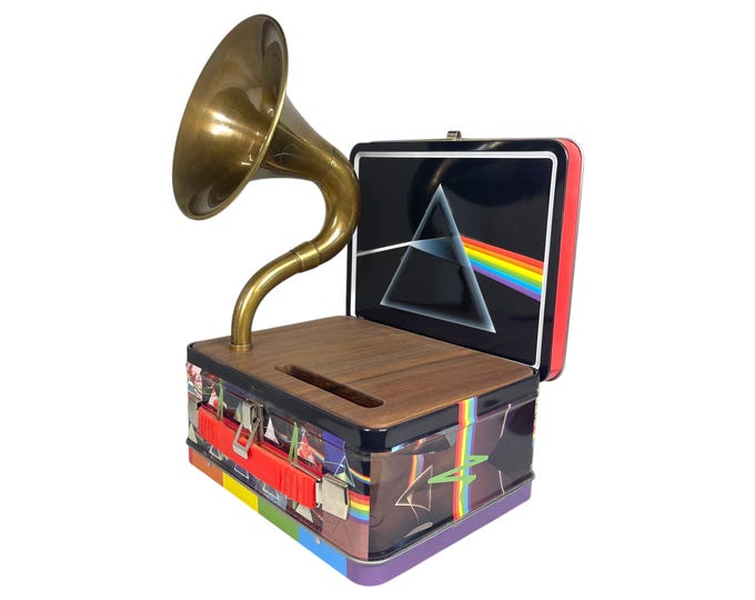 2024 Pink Floyd LunchBox Phone Amplifier, Acoustic iPhone Speaker, Lunch Box Speaker S21
