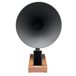 Reproduction Gramophone Speaker, Acoustic Speaker, iPhone Speaker, iPhone Amplifier, iPhone Stand, iPhone Dock image 2