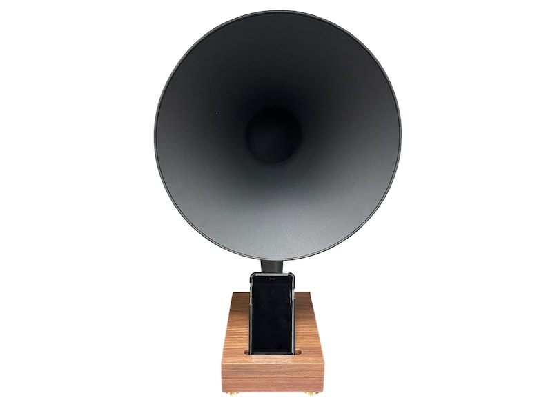 Reproduction Gramophone Speaker, Acoustic Speaker, iPhone Speaker, iPhone Amplifier, iPhone Stand, iPhone Dock image 2