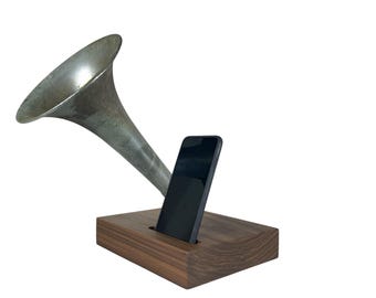 Trombone Phone Amplifier, Acoustic iPhone Speaker