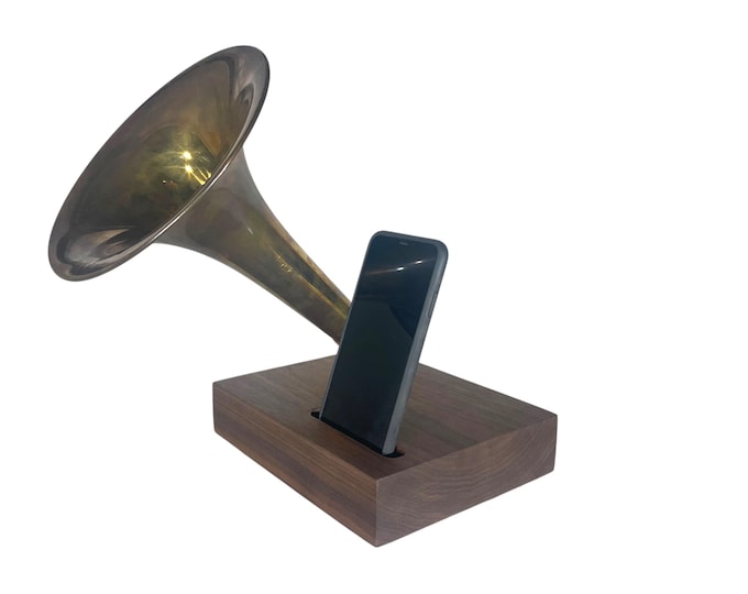 Trombone Phone Amplifier, Acoustic iPhone Speaker