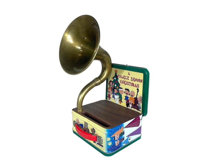 1998 Bewitched LunchBox Phone Amplifier, Acoustic iPhone Speaker, Lunch Box Speaker, Hallmark Commemorative Lunchbox