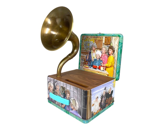 2021 Golden Girls LunchBox Phone Amplifier, Acoustic iPhone Speaker, Lunch Box Speaker S21
