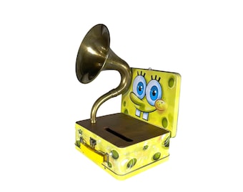 Amplificador de teléfono LunchBox de Bob Esponja (2011), altavoz acústico para iPhone, altavoz LunchBox S3