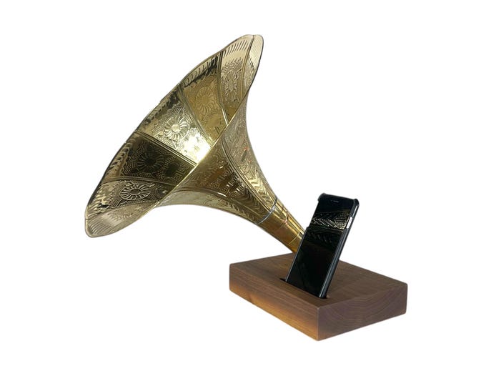 Reproduction Phonograph Phone Speaker, Acoustic Phone Amplifier