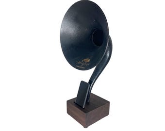 Antique Gramophone Phone Speaker, Acoustic Magnavox Phone Amplifier