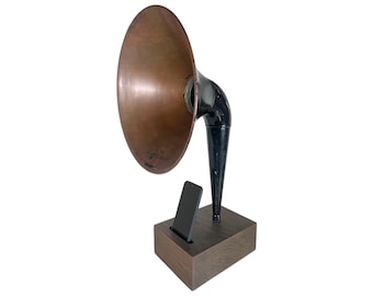 Antique Gramophone Phone Speaker, Acoustic Magnavox Phone Amplifier