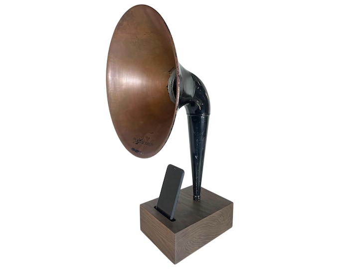 Antique Gramophone Phone Speaker, Acoustic Magnavox Phone Amplifier