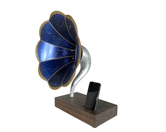 Antique Phonograph Phone Speaker, Acoustic Phone Amplifier