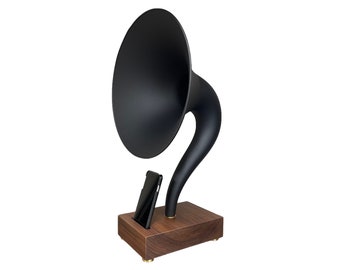 Reproduction Gramophone Speaker, Acoustic Speaker, iPhone Speaker, iPhone Amplifier, iPhone Stand, iPhone Dock