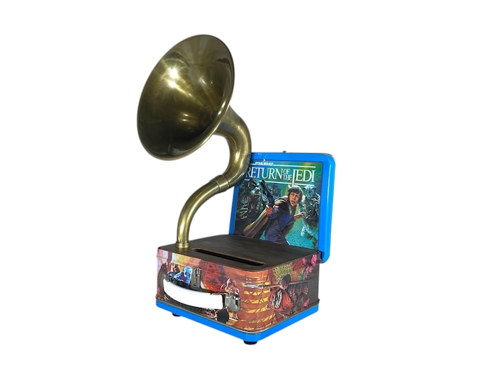 1999 Star Wars LunchBox Phone Amplifier, Acoustic iPhone Speaker, Lunch Box Speaker, Hallmark Commemorative Lunchbox