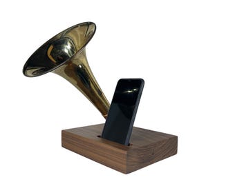 Trombone Phone Amplifier, Acoustic iPhone Speaker