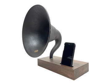 Acoustic Speaker, iPhone Speaker, Atwater Kent Speaker, Wireless Speaker, iPhone Amplifier, iPhone Amp, iPhone Stand, iPhone Dock, 11282202