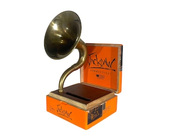 JackDraw Cigar Box Phone Amplifier, Acoustic iPhone Speaker S2