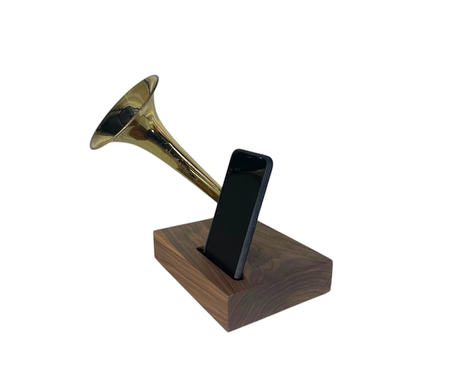 Trumpet Phone Amplifier, Acoustic iPhone Speaker