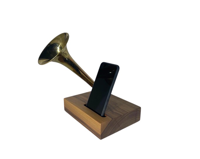 Trumpet Phone Amplifier, Acoustic iPhone Speaker