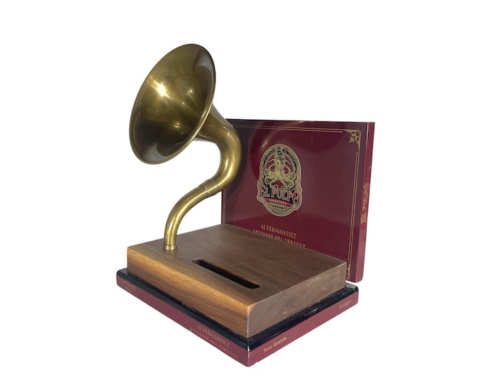 El Pulpo Cigar Box Phone Amplifier, Acoustic iPhone Speaker, AJ Fernandez S1