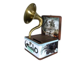 Amplificador de teléfono Godzilla LunchBox 2018, altavoz acústico para iPhone, altavoz Lunch Box S3