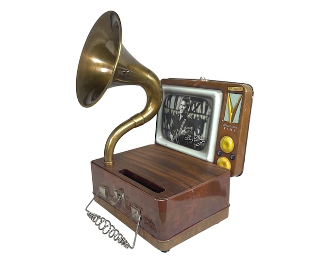 1999 Elvis LunchBox Phone Amplifier, Acoustic iPhone Speaker, Lunch Box Speaker S16