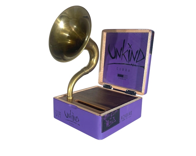 UNKIND Cigar Box Phone Amplifier, Acoustic iPhone Speaker S2